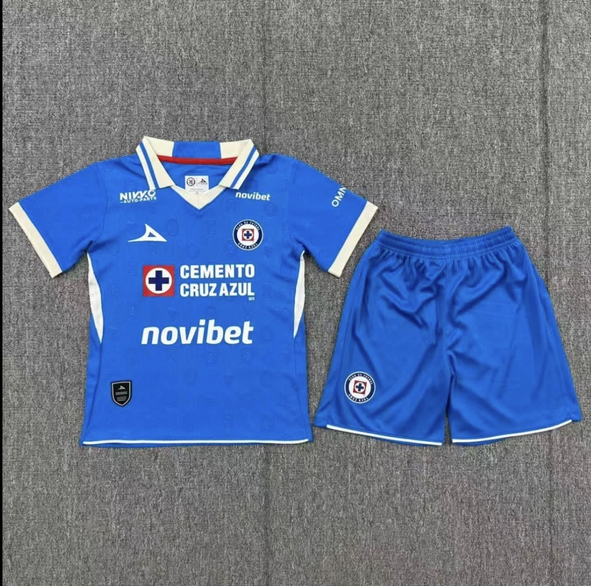 Blue jersey and shorts set